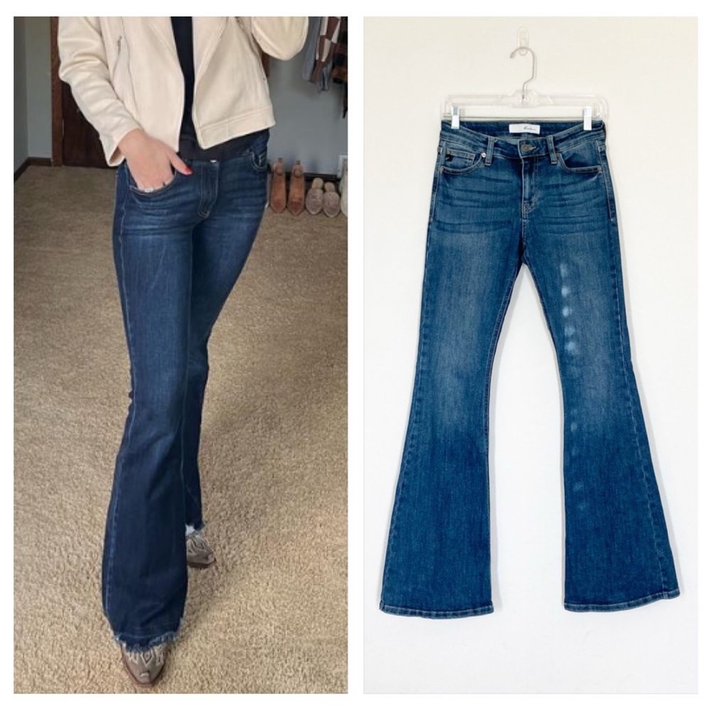 Kancan Samuel Midrise Flare Jeans Medium Wash Size 3/25